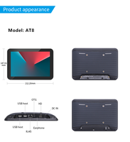 2025 Nueva tableta Android RK3568 de montaje en pared pequeña Pantalla POE de 8 pulgadas para uso industrial