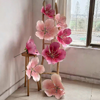 Nouvelle conception de fond de scène tendance, grande fleur géante en mousse EVA, fleur en mousse géante