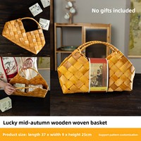 Boîte cadeau personnalisée pour gâteaux de lune avec emballage en bambou, vente en gros de gâteaux, logo personnalisé, emballage cadeau en bois recyclable, boîte en bambou