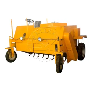 Manure Fermentation Equipment Walking Type 1 Person Driving Moving Type Compost Turner 2024 For Sale