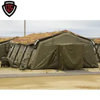 Double Safe Manufacturer Custom Live Green Large Canvas Military Camping Medical Inflatable Disaster Relief Army Tents