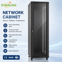 Armoire de serveur Starlink 37U, armoire réseau sur pied de 19 pouces avec porte verrouillable pour centre de données