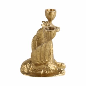 Portacandele a forma di drago in metallo dorato, artistico, per decorazioni domestiche, tavolino da caffè e sala da pranzo - Product Image 4