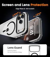 Vente en gros d'usine – Coque magnétique transparente en PC avec logo personnalisé, approvisionnement en vrac, couleur personnalisée, anneau magnétique, coque rigide en PC, Funda PC Magnética