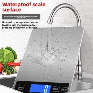 Báscula Digital de Cocina de Acero Inoxidable, Resistente al Agua, con Precisión de 5KG/1G y 10KG/1G, para Cocinar y Hornear, Venta al Por Mayor - Product Image 4