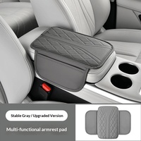 Accoudoir en cuir en forme de Y pour console centrale de voiture, boîte de rangement universelle quatre saisons, organisateur de voiture double face