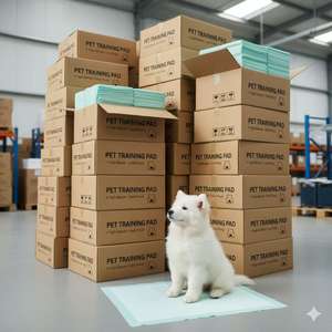 Wholesale Eco-friendly Cloth &amp; Bamboo Waterproof Super Absorbency Disposable Pet Puppy Training <strong>Pads</strong> with Factory Price - Product Image 3