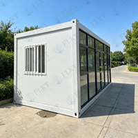 Maison conteneur pliable en Z FLKT Factory Direct : Maison préfabriquée extensible de 20 pieds, étanche et résistante au vent, pour une vie moderne