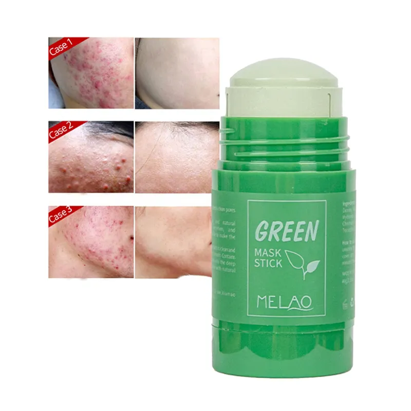 Green Tea Purifying Deep Cleansing Oil Control Anti-Acne Moisturizing Hydrating Green Mask Skin Facial Skin Green Tea Stick Mask