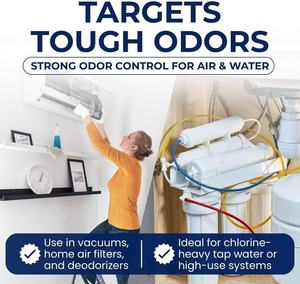 Filtre à eau/à air adsorbant en vrac de 5 lb, recharge de charbon actif granulaire en coque de noix de coco, produits chimiques pour l'eau CN - Product Image 3