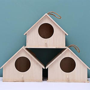 Paulownia Xuanfeng Amerikaanse stijl kweekvogelhuis, hangend, massief houten vogelkooi met vogelnest voor gebruik op boomtakken buitenshuis - Product Image 2