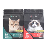 Sac en mylar imprimé OEM ODM de haute qualité de 1kg 5kg 10kg gravure sur mat imprimé de haute qualité pour aliments pour animaux de compagnie pochette à fond plat