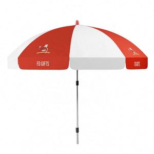 Parasol de patio extérieur moderne, impression numérique personnalisée, prix d'usine, polyester, sac OPP, parasol promotionnel - Product Image 2