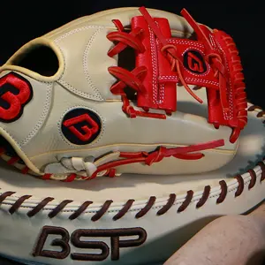 Guantes De Beisbol ถุงมือเบสบอล,ถุงมือเบสบอลสำหรับฝึกและซอฟต์บอลกีบหนัง