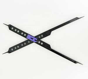 Penggaris Gambar Plastik Hitam Ukuran Dapat Disesuaikan 1:1-1:5 Pembagi Proporsional untuk Siswa Desain Seni - Product Image 3