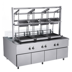 Parrilla de carbón de elevación de acero inoxidable comercial Premium estante de barbacoa ajustable para hoteles de lujo restaurantes de alta calidad al aire libre - Product Image 3