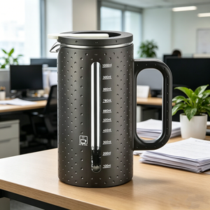 Carafe <span class=keywords><strong>à</strong></span> café <span class=keywords><strong>isotherme</strong></span> <span class=keywords><strong>à</strong></span> double paroi de 1000 ml en acier inoxydable, <span class=keywords><strong>cafetière</strong></span> <span class=keywords><strong>à</strong></span> piston française - Product Image 1