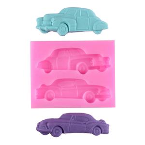 Stampo in Silicone per <span class=keywords><strong>Torte</strong></span> a Forma Rettangolare 3D con 2 Diverse Texture Vintage Classiche, Imitazione di Auto d'Epoca, Grafica Fai-da-Te - Product Image 1