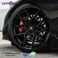 Jantes de voiture en alliage d'aluminium forgé sur mesure CF, ajustement universel, nouveau design en maille noire pour M2/M3/G80 M5/M6 Série 3/4/5/7
