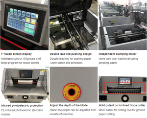 <span class=keywords><strong>Guillotine</strong></span> à papier automatique de bureau E490T A4 A2 A3, <span class=keywords><strong>guillotine</strong></span> grand format, coupe-papier électrique - Product Image 3