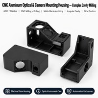 Piezas de Aleación de Aluminio 6061 Fresadas por CNC de Alta Precisión para Carcasas de Motor, Orificios Roscados, Equipos Industriales y Robots