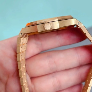 นาฬิกาแฟชั่นผู้ชายสแตนเลสสีทอง41มม. พร้อม Tourbillon กลไกอัตโนมัติและสายรัด - Product Image 4