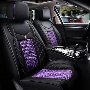 Cubierta de asiento de coche, accesorios interiores de coche, juego completo, cubierta de asiento Universal de lujo