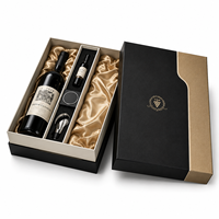 Custom Unique Recycle Luxury Cardboard Magnet Alcohol Champagne 3 Bottles Wine Brandy Wine Bottle Box