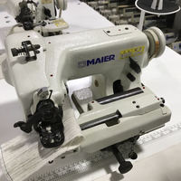 Machine à coudre industrielle à point aveugle manuelle MAIER de haute qualité à point de chaînette à aiguille unique pour bas