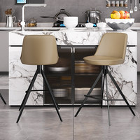 Tabouret de bar moderne et simple en bambou, chaise haute de comptoir, style européen de luxe léger, dossier pivotant HD-7222D