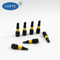 Embouts de tournevis magnétiques en acier S2 résistant aux chocs LXD, embouts Phillips Pozi à fente PH2 PZ2, embout hexagonal de 1/4 pouce