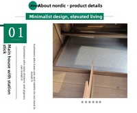 Poulailler extérieur en bois avec enclos spacieux, grillage anti-prédateurs, toit résistant aux intempéries pour un logement sûr et confortable pour la volaille