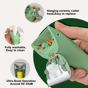 पेशेवर इलेक्ट्रिक बाल हटाने बालों की दाढ़ी ट्रिमर पुरुषों के इलेक्ट्रिक निजी बाल शेवर - Product Image 4