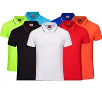 Camisa personalizada de poliéster unissex, camisa de manga curta para trabalho personalizado, camisa polo de golfe