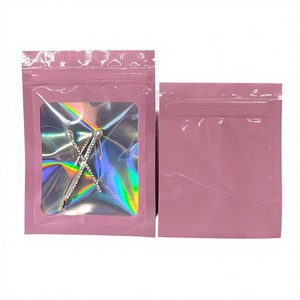 Direct Rainbow Iridescent Self sealing Bag Wholesale Laser Self Sealing Jewelry Bag 7.5x12cm Rainbow film iridescent plastic bag - Product Image 1