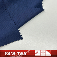 Tela Elástica de Malla de Puntos 200GSM 165CM, Absorbente de Humedad, Transpirable, de Secado Rápido, Ecológica, Tejido Jersey para Ropa Deportiva, Entrenamiento