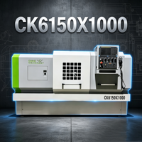 Torno CNC Horizontal de Bancada Plana de Servicio Medio CK6150x1000 Fanuc, Eje de 82mm, Torneado de Metal, Giro de 500mm, Alta Precisión