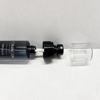 Bouteille en plastique noire transparente PETG, emballage écologique pour soins de la peau, flacon pulvérisateur pour cheveux en plastique PET de 60 ml (2 oz) avec bouchon
