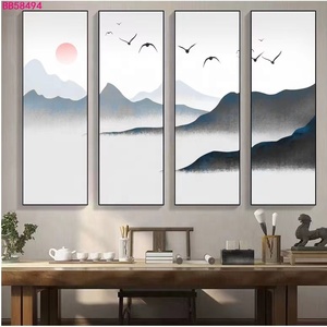 Stampe su Tela Personalizzate di Paesaggi Dorati, Dipinti Astratti Decorativi per Arredamento Casa e Hotel, Arte Murale Personalizzata - Product Image 6