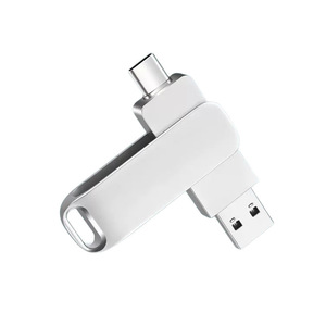 Promosyon diskleri Flash bellek Usb anılar küçük Usb bellek Pendrive <span class=keywords><strong>2</strong></span> in 1 döner Usb 3.0 <span class=keywords><strong>2</strong></span>.0 Otg tipi C Metal Usb Flash sürücü - Product Image 2