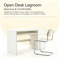 Bureau d'écriture rectangulaire moderne et minimaliste, bureau d'ordinateur pour la maison, table d'étude, table de maquillage pour la chambre à coucher