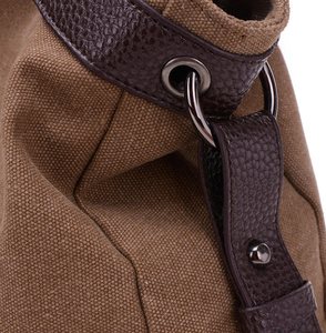 Sac fourre-tout en toile de grande capacité, rétro, minimaliste, design, pour femmes, sac bandoulière à épaule unique - Product Image 2