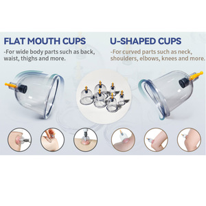Ventouses de massage incurvées de 4,4 cm en PS, résistantes à la corrosion, à <span class=keywords><strong>prix</strong></span> d'usine, pour thérapie par ventouses chinoises à aspiration sous vide - Product Image 2