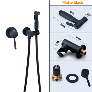 Настенный латунный хромированный набор для биде - Product Image 2