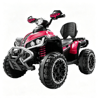 Voiture électrique tout-terrain pour enfants HT M602, 4 roues motrices, batterie 12V, véhicule électrique tout-terrain à 4 roues avec lumières LED