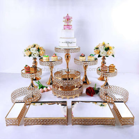 Présentoir à gâteaux en gros, style européen, en forme de carrousel, pour anniversaires, mariages, desserts, fournitures de décoration de gâteaux