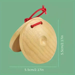<span class=keywords><strong>Castagnettes</strong></span> en bois Instrument à percussion pour enfants Planche de son naturelle Planche de <span class=keywords><strong>danse</strong></span> ronde en bois originale <span class=keywords><strong>Castagnettes</strong></span> - Product Image 4