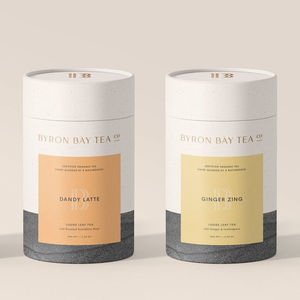 Emballage de tube cylindrique de qualité supérieure, biodégradable, de qualité alimentaire, en carton, imprimé, tube rond en papier pour le thé, boîte avec logo - Product Image 4