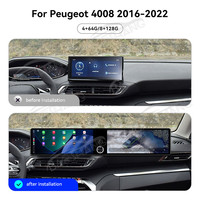 Radio Multimedia para Auto Baoshang con Pantalla Táctil Dual de 12.3'' y Android 13 para Peugeot 4008 2016-2022, con DVD, GPS, Navegación y Carplay