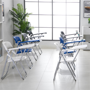 <strong>Cheap</strong> Portable Space Saving Plastic Steel Metal Outdoor Plastic <strong>Folding</strong> <strong>Chairs</strong> for Conference Meeting Foldable - Product Image 2